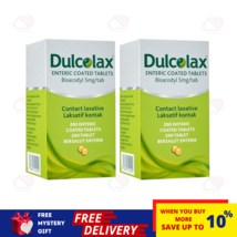 2 X DULCOLAX Tablets (Bisacodyl 5mg) 200&#39;s For Constipation Relief FREE ... - $45.29