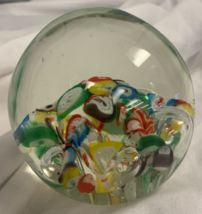 Hand Blown ArtMark Glass Paperweight - $8.43