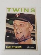 Dick Stigman Minnesota Twins 1964 Topps Autograph Card #245 READ DESCRIP... - $7.91
