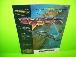 DYGER Sharp Image Video Arcade Game Magazine Print AD 1989 Ready To Fram... - $14.94