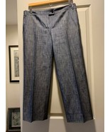 JOHN GALLIANO Cotton Gray Cropped Pants SZ  US 10 Made in France EUC - £116.77 GBP