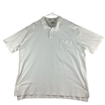 LL Bean Polo Shirt Men’s XL White 100% Pima Cotton Short Sleeve 262173 - £15.01 GBP