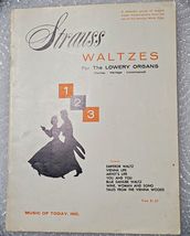 Strauss Waltzes For Lowery Organ Music Book 24 Pages 1948 - $9.95