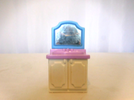 Little Tikes Grand Mansion Dollhouse Bathroom Vanity Sink Blue Purple White - £6.99 GBP