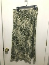 Topshop Zebra Print Slip Polyester Skirt US Size 12 - £7.81 GBP