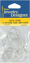 Snake Chain 18&quot;  Silver - $17.18