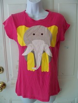 Rue 21 Pink Tshirt W/ELEPHANT Size Medium Women&#39;s Euc - £11.27 GBP