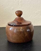 Vtg MCM Hand Turned Myrtlewood Bowl with Lid - $16.78
