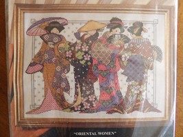 DESIGN WORKS Counted Cross Stitch Kit #9406 Oriental Women 12x16&quot; Sealed... - $24.99