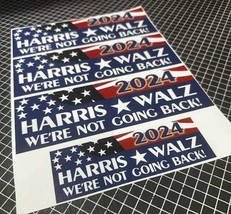 Harris Walz 2024 Bumper Sticker 4 Pack of Bumper Stickers Three 8x6 and ... - £14.98 GBP