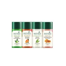 Biotique Travel Kit 4 items body wash shampoo lotion cleanser 140 ml bod... - £20.37 GBP