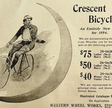 Crescent Bicycles 1894 Advertisement Victorian Bikes Western Wheel #3 AD... - $24.99