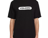 Volcom Men&#39;s New Euro Short Sleeve T-shirt in Black-Size Small - £16.58 GBP