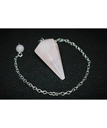 ROSE QUARTZ CRYSTAL HAUNTED DOLL COMMUNICATION PENDULUM! EASY SPIRIT CON... - $19.99