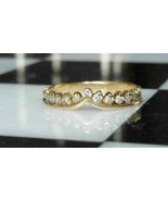 Vintage 1.25Ct Moissanite Wedding Anniversary Ring Band 14k Yellow Gold ... - $211.76 CAD