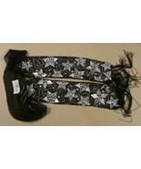 Juicy Couture Bird Collection Scarf Skinny Beaded Silk $178 - £62.69 GBP