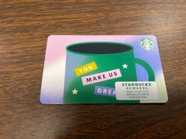 Rare Starbucks coffee Card You Make Us Great Co-Branded Corporate Card N... - $3.95