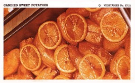 Vintage 1950 Candied Sweet Potatoes Print Cover 5x8 Crafts Food Decor - $9.99