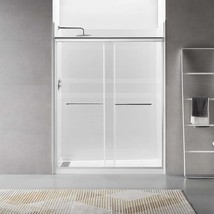 60&quot;W x 70&quot;H Frameless Shower Door - Bypass - £341.35 GBP