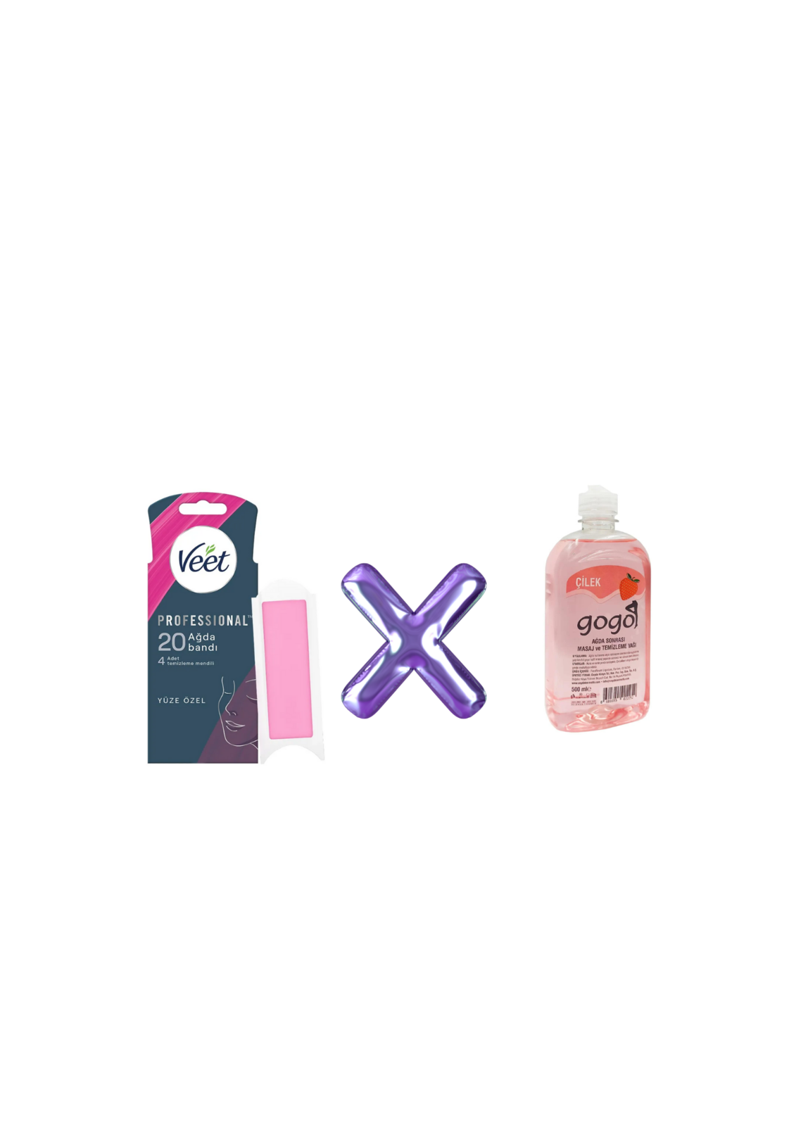 Veet Professional Wax Tape Facial Area Normal Skin 20 pcs x Gogo After Wax Massa