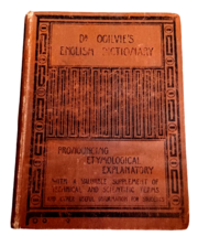 Dr. Ogilvie&#39;s English Dictionary by Dr. John ogilvie - Blackie &amp; Sons Pub - £30.07 GBP