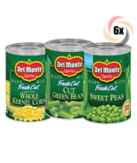 6x Cans Del Monte Quality Variety Flavor Vegetable Cans | 15oz | Mix &amp; M... - $25.74