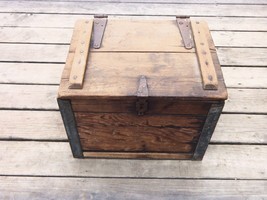 VINTAGE KROGER INDIANAPOLIS WOOD BOX CRATE WITH METAL TRAY INSERT - £178.05 GBP