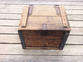 VINTAGE KROGER INDIANAPOLIS WOOD BOX CRATE WITH METAL TRAY INSERT - £177.83 GBP