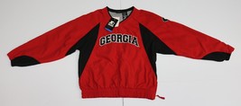 Starter Boys&#39; Red/Black Georgia Bulldogs Pullover V-Neck Jacket - Size M 12-14 - £11.59 GBP