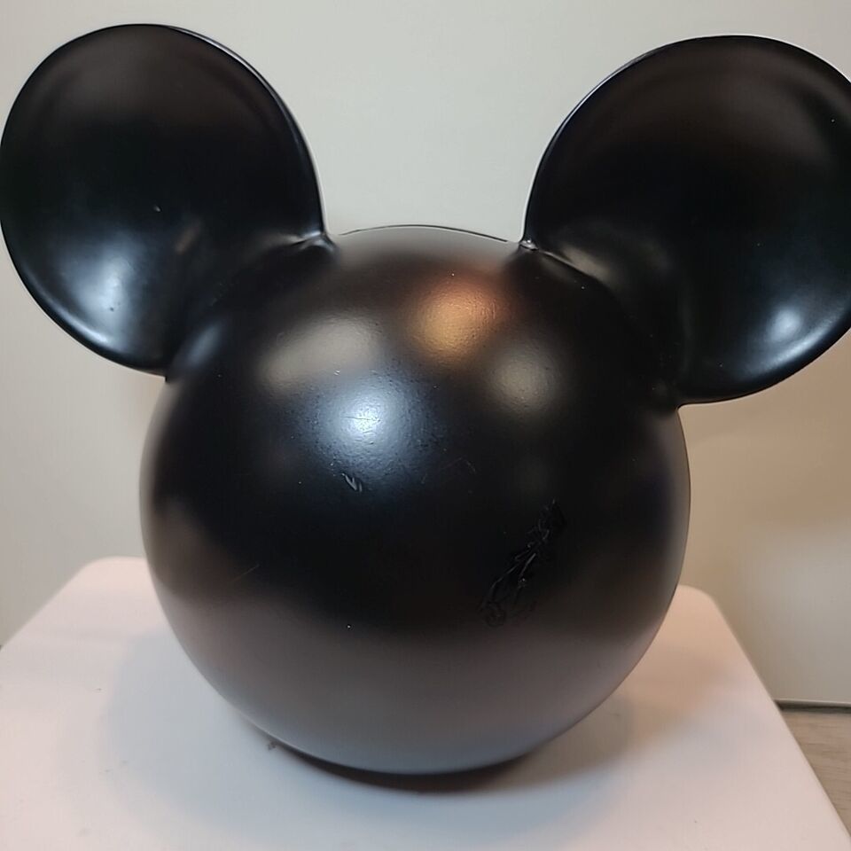Kerson Disney Mickey Mouse Piggy Bank Black Stylish Ears VGC - $14.50