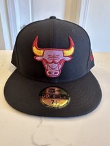 Chicago Bulls Fitted Cap Size 7 1/4 - £23.32 GBP