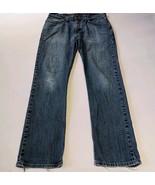 Cinch Jeans Mens Size 34x34 Blue Straight Western Distressed Rodeo - $381.92 MXN