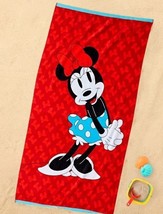 DISNEY Licensed Character Beach Towel ~ 34&quot; x 64&quot; ~ MINNIE MOUSE ~ 100% ... - $35.00