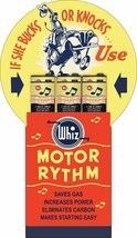Whiz Motor Rythm Oil Plasma Cut Metal Sign, Vintage Automotive Gas Advertisement - $49.95