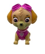 Skye Paw Patrol Rubble Figure Pink Beige 2.5&quot; Moving Head Legs - $7.91