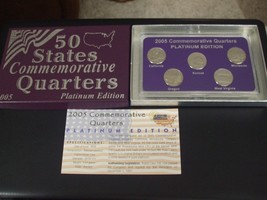 50 States Commemorative Quarters - Platinum Edition - Denver Mint - 2005 - $15.83