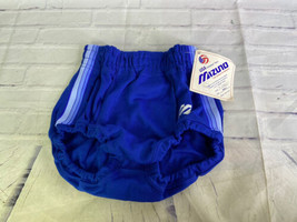 Vintage Mizuno Volleyball Shorts Briefs DEADSTOCK Blue Womens Small Made In USA - £27.18 GBP