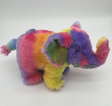Wild Republic Rainbow Tie-dye Elephant Plush Stuffed Animal Toy 13” - £9.24 GBP