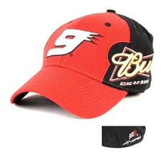 NASCAR Chase Authentics Budweiser King of Beers Kasey Kahne #9 Flex Fit Cap Hat - £8.14 GBP