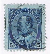 Stamps Canada #91 1903 King Edward VII Used Fine Blue Paper - $2.82