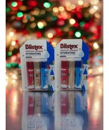 Blistex Holiday Collection Raspberry Rudolph Caramel Comet Blueberry 2 P... - $17.62 CAD