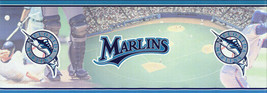 Florida Marlins Baseball Logo Wallpaper Border 5815414B - £12.93 GBP