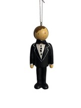 Midwest-CBK NWT Groom Wedding Ornament Tux Black and White 3.75 in - £5.05 GBP