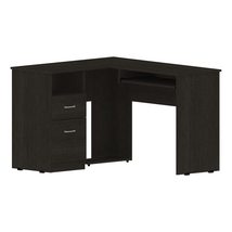 FM FURNITURE Raleigh L-Shaped Office Desk, with Two Drawers, One Shelf and One C - £170.77 GBP+