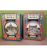Antique Ricordo Di Roma Parte I &amp; II Souvenir Postcard Books in 4 Languages - $691.48 MXN