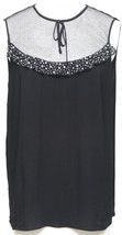 MIU MIU Top Blouse Shirt Sleeveless Black Viscose Tie Sequin Sz 42 NWT - £186.33 GBP