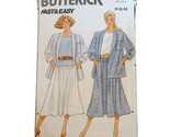 Butterick 4841 Misses Jacket Top Skirt double breasted P S M size 6 8 10... - $6.88