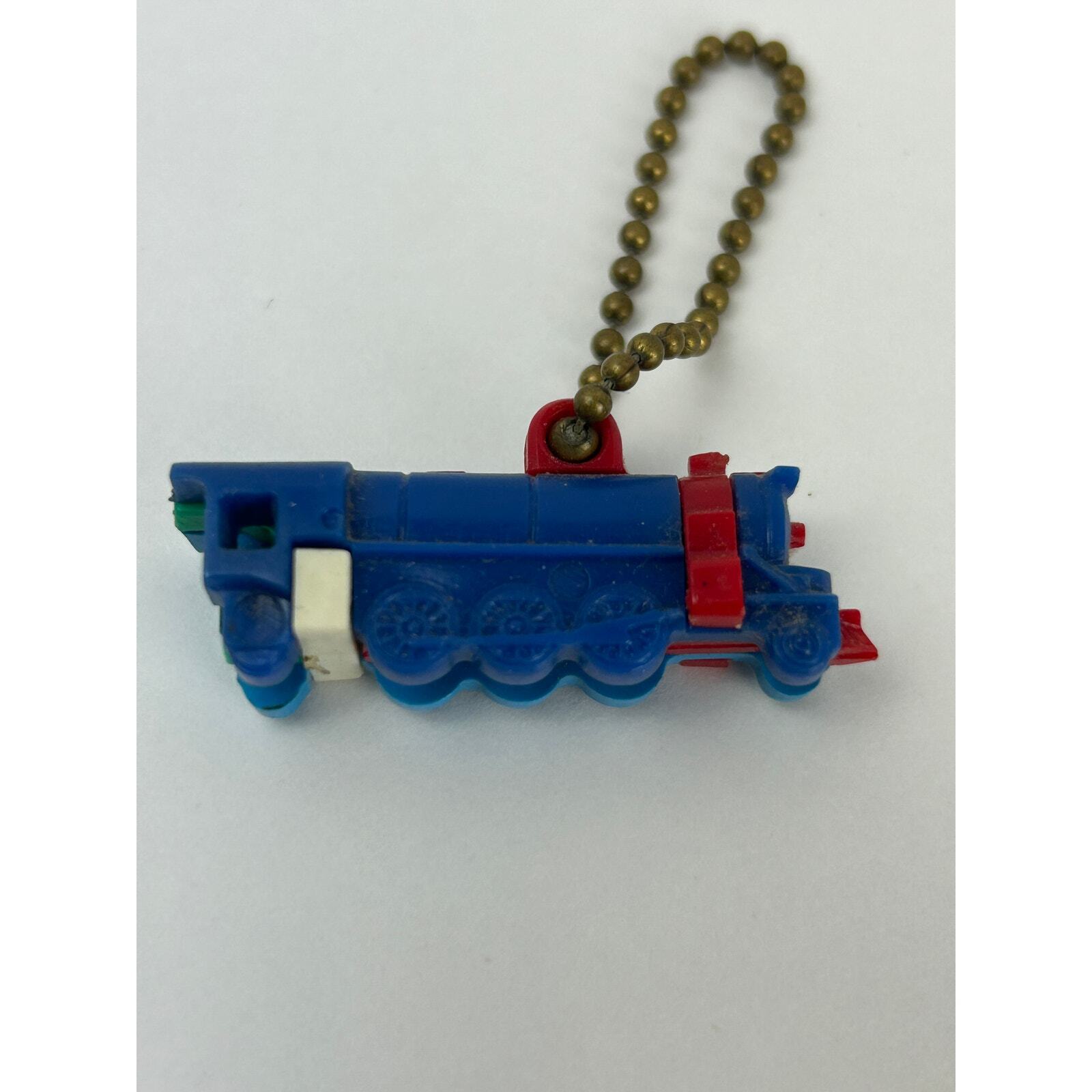 Vintage 1950s Steam Locomotive Puzzle Key Chain Toy on Original Card Item image 2