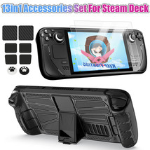13in1 Protective Case Cover +2x Screen Protector for Steam Deck Game Accessories - £30.89 GBP