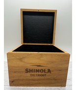 Shinola Detroit Wooden Watch Box 5x5x4.25 Storage Display Packaging Made... - €20,05 EUR